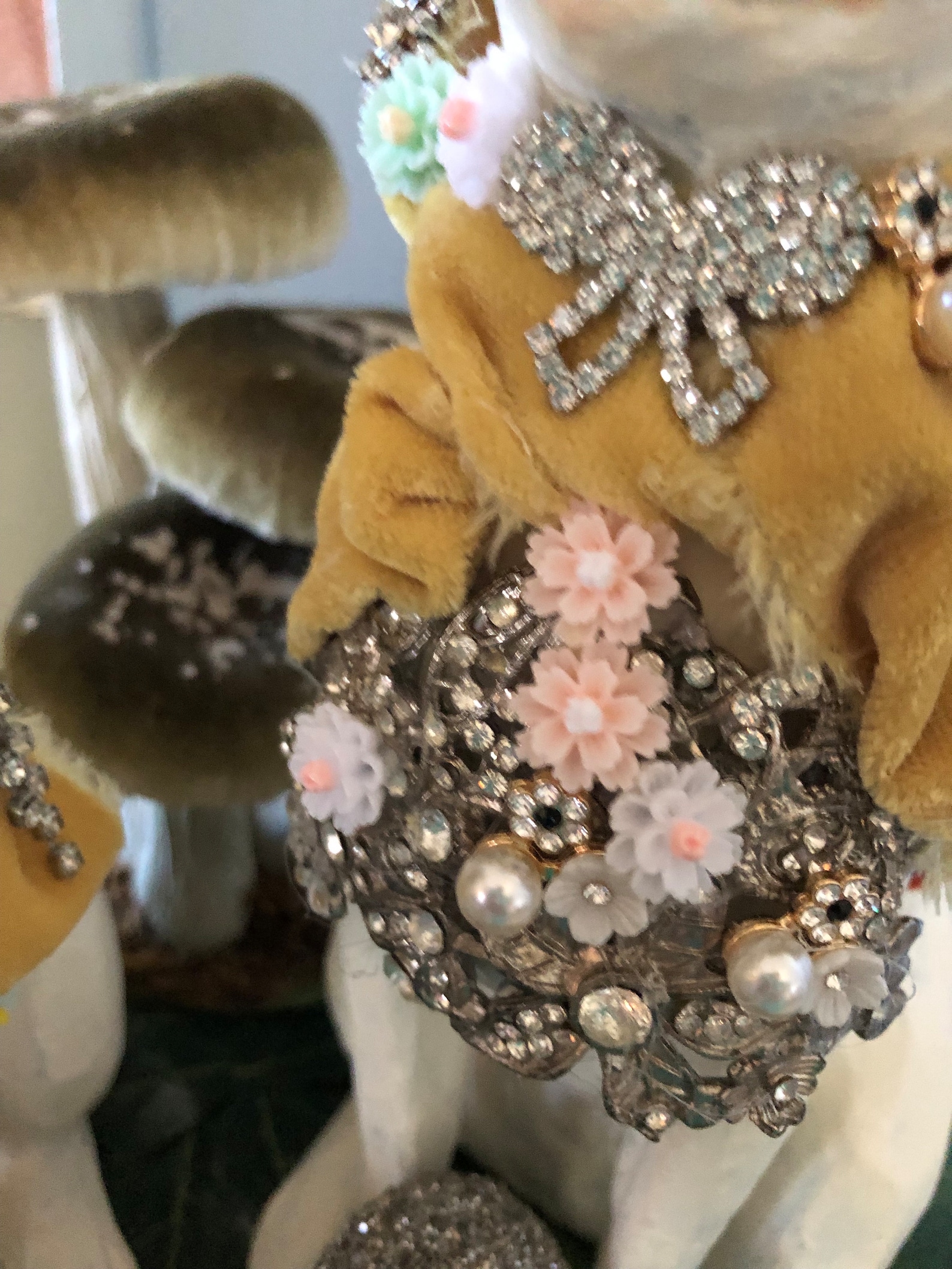 Embellished Bunnies, One of a Kind Bunnies, Set of Rabbits, Mr & Mrs ...