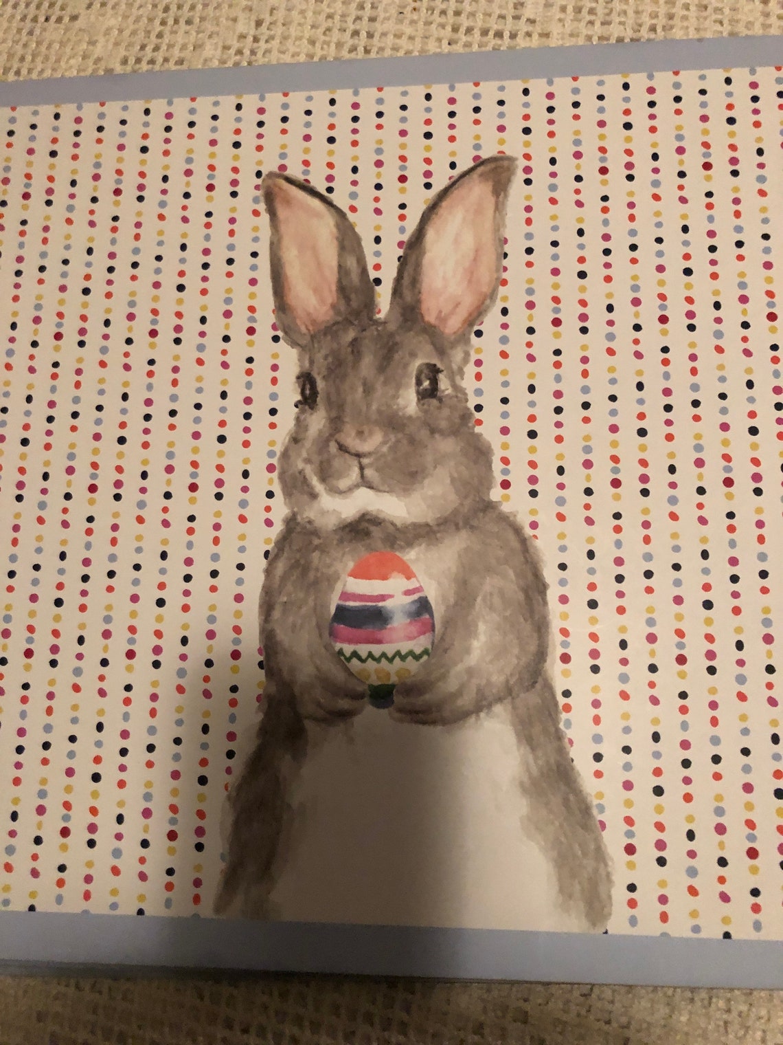 Bunny Placemats Cork Backed Placemats. Easter Decor Set of 4 Etsy