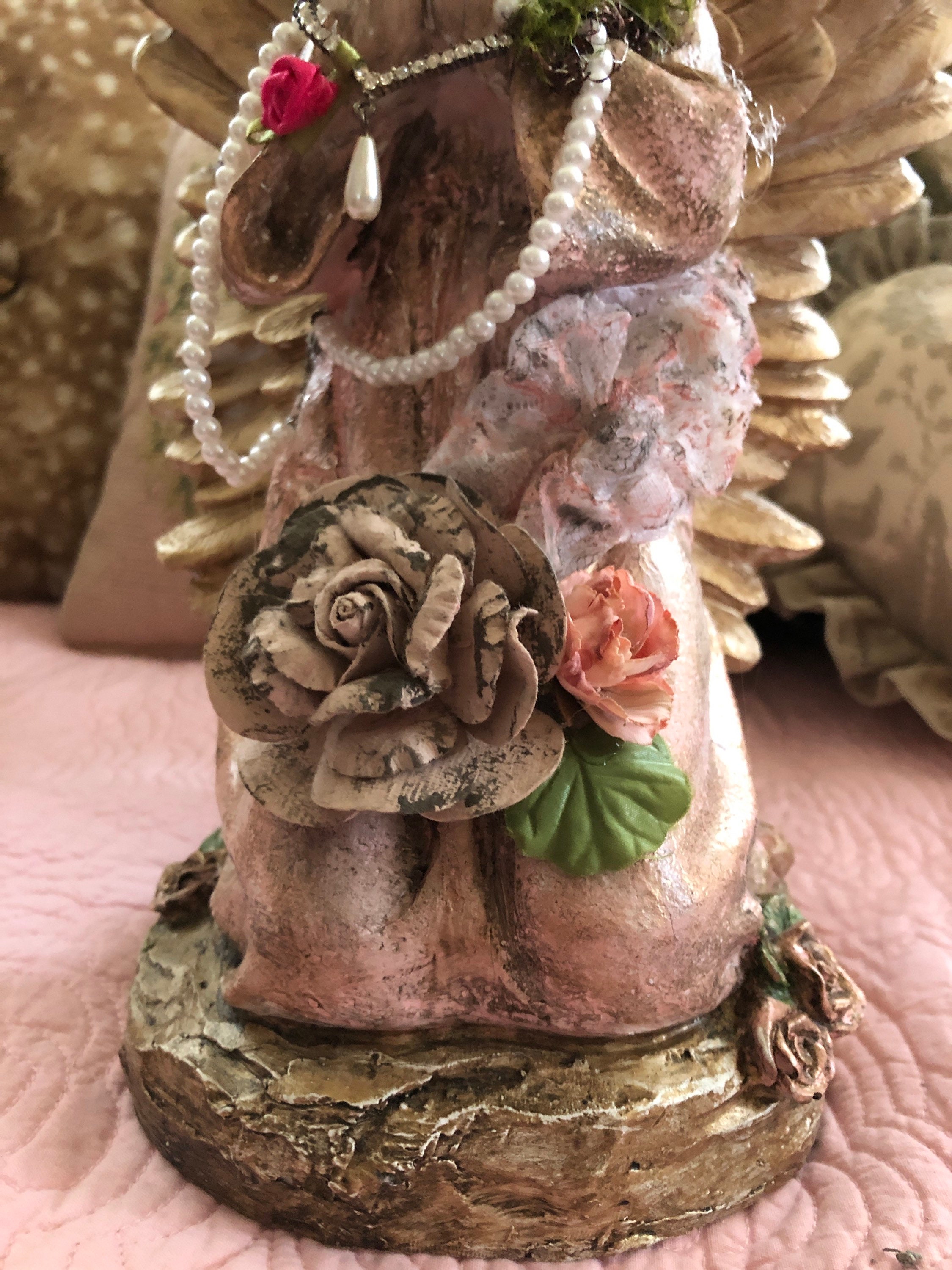 Gran Ángel Alado. Un ángel amable ángel de resina hecho a Etsy