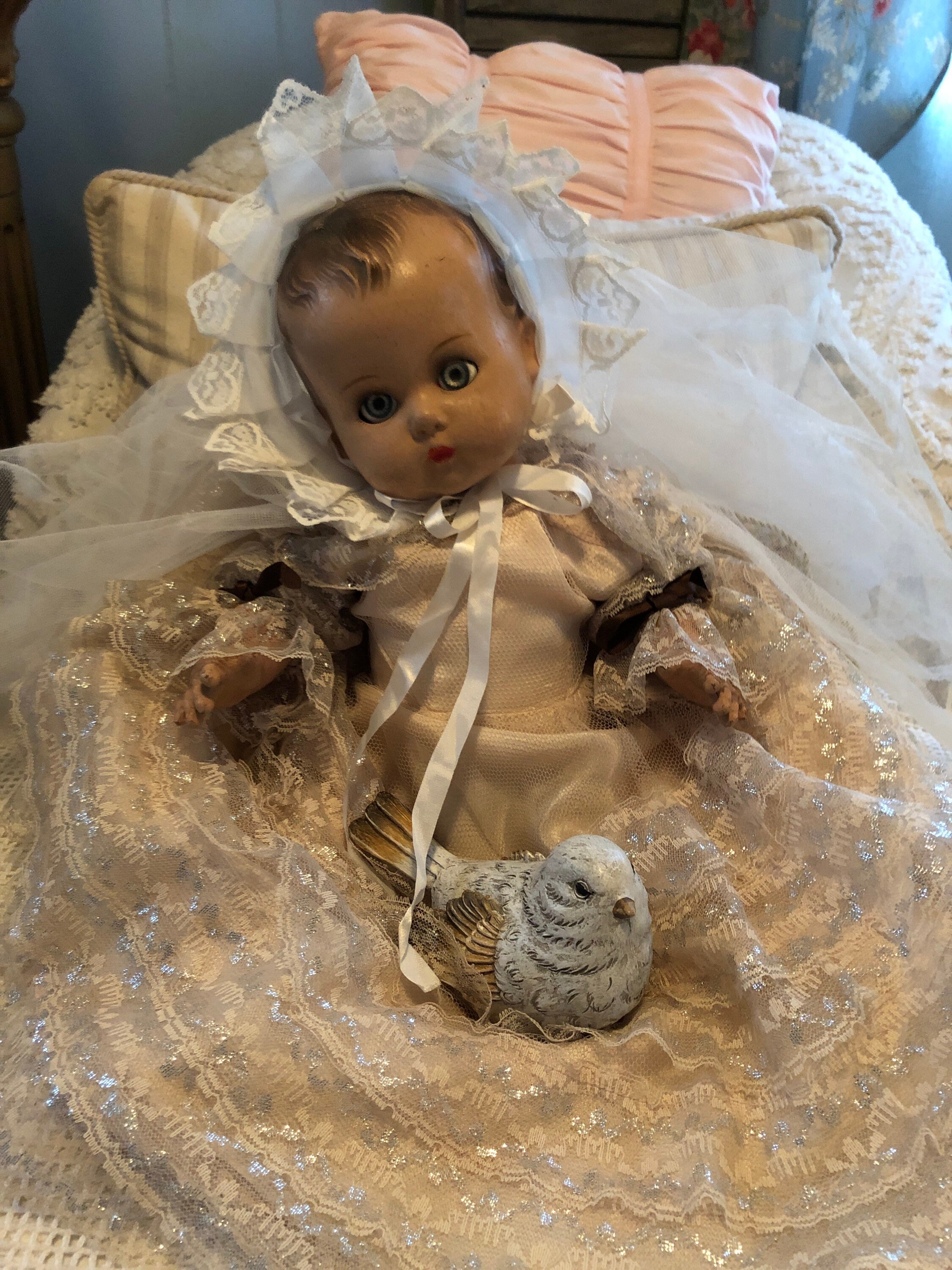 Reduced....antique Baby Doll No Markings Composition Baby Etsy Canada
