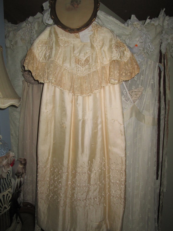 REDUCED....RARE 1800's Christening Coat, Antique C