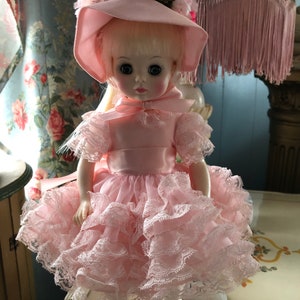 REDUCED,,,,,,Vintage Madame Alexander doll, Lovely vintage pink beauty, Collectible doll