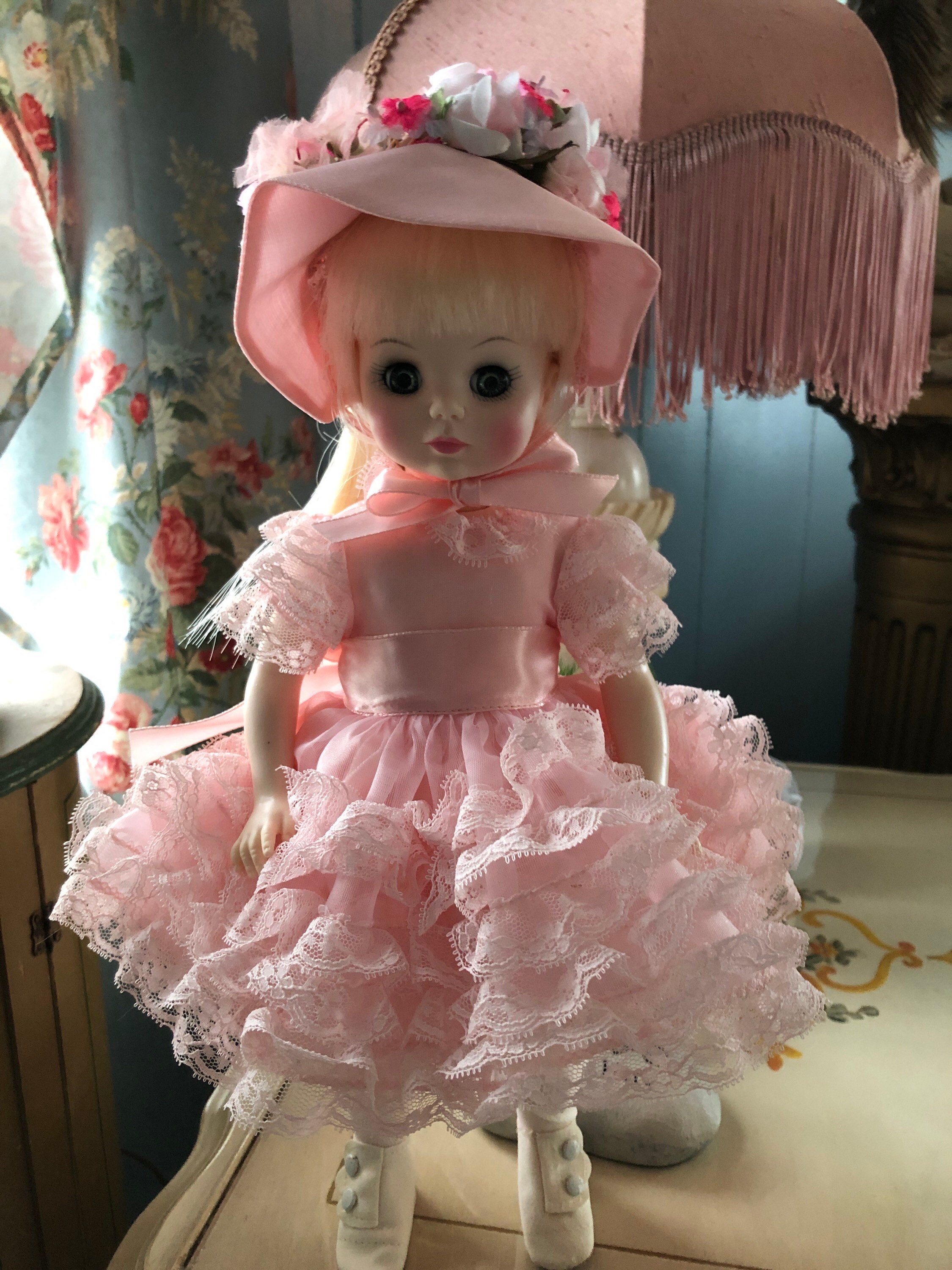 madame pink dress Vintage Madame Alexander Pink Ball Gown Cissette 10 Doll Doll Peddlar