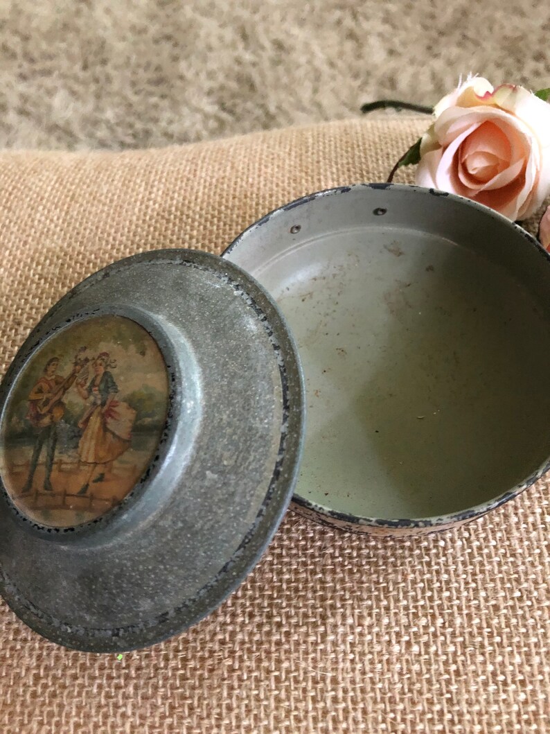 French/victorian Antique Trinket/powder Box Antique Trinket - Etsy