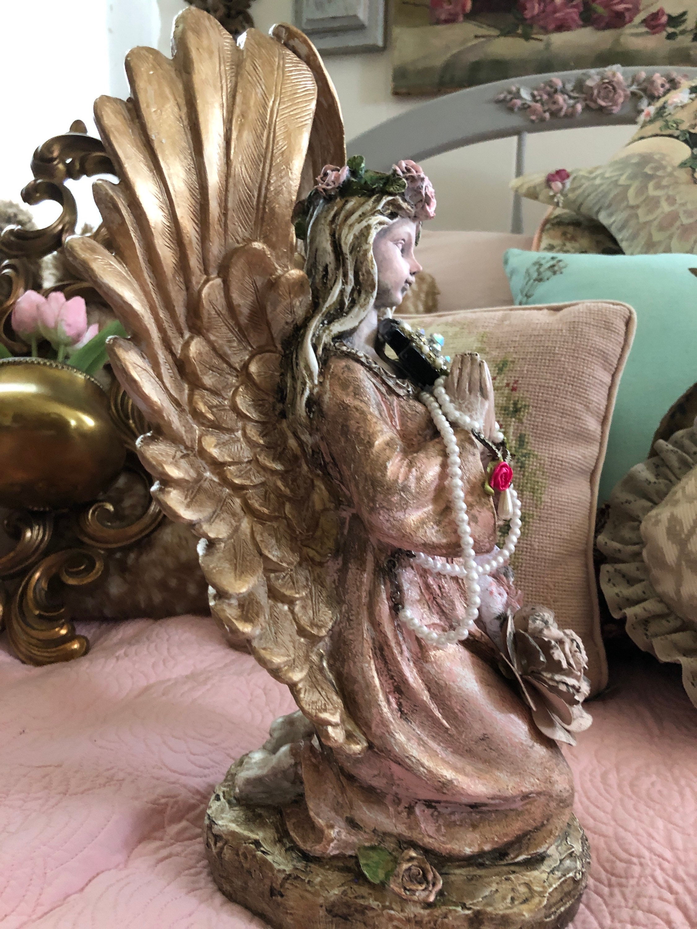 Gran Ángel Alado. Un ángel amable ángel de resina hecho a Etsy