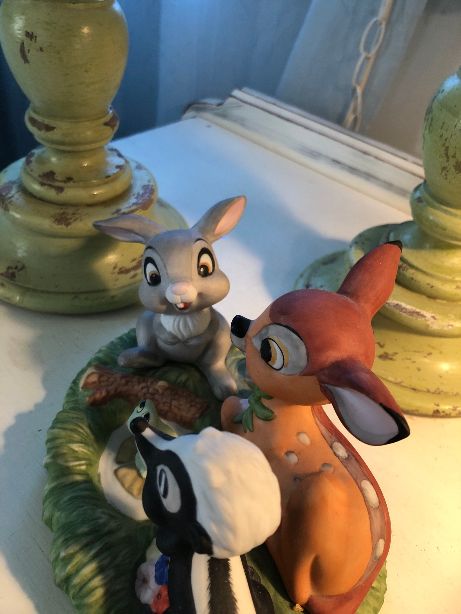 Walt Disney productions Bambi statue Collectible Flower Etsy