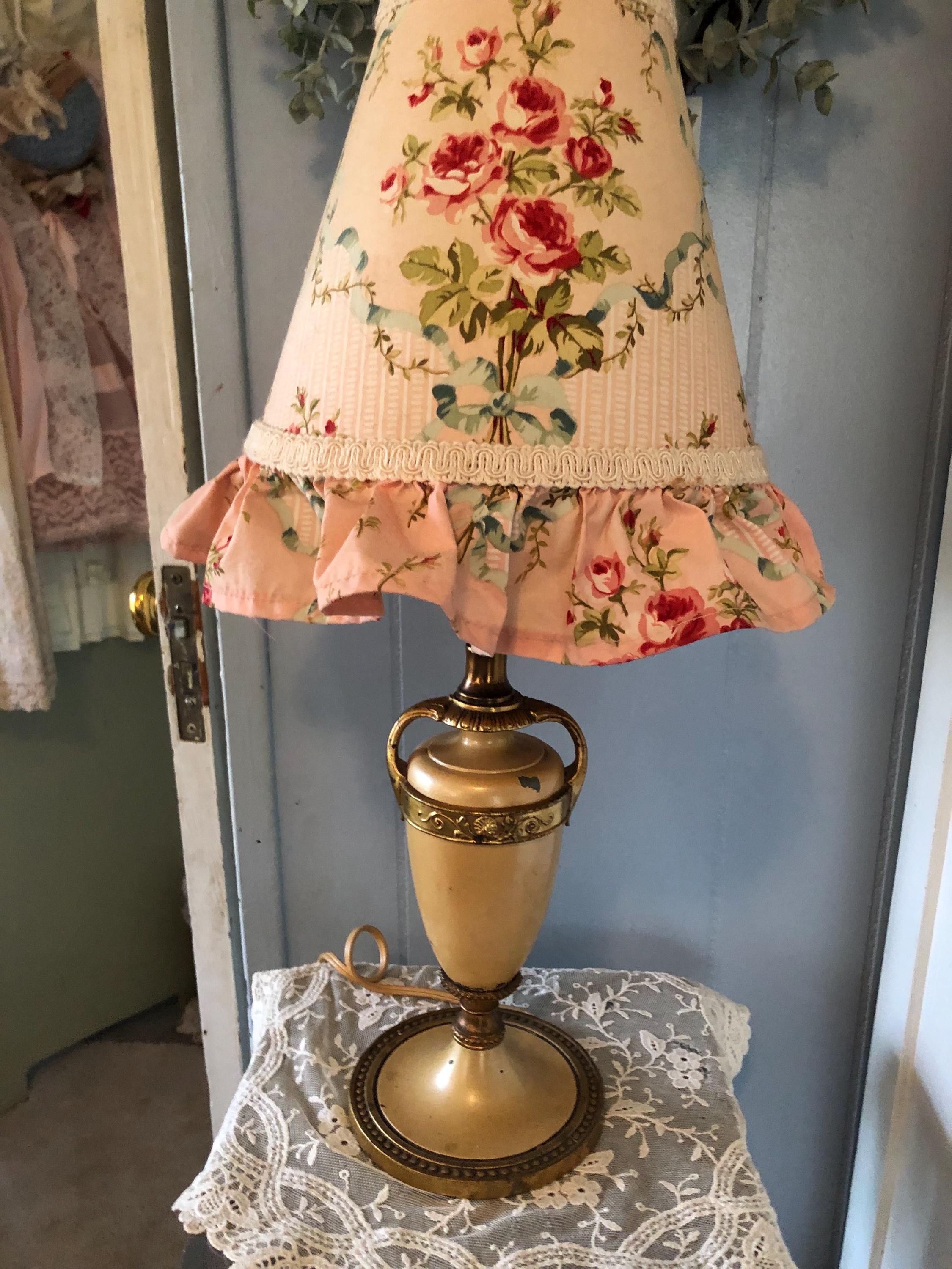 ローラアシュレイ ランプ＆シェード 真鍮 アメジスト アンティーク