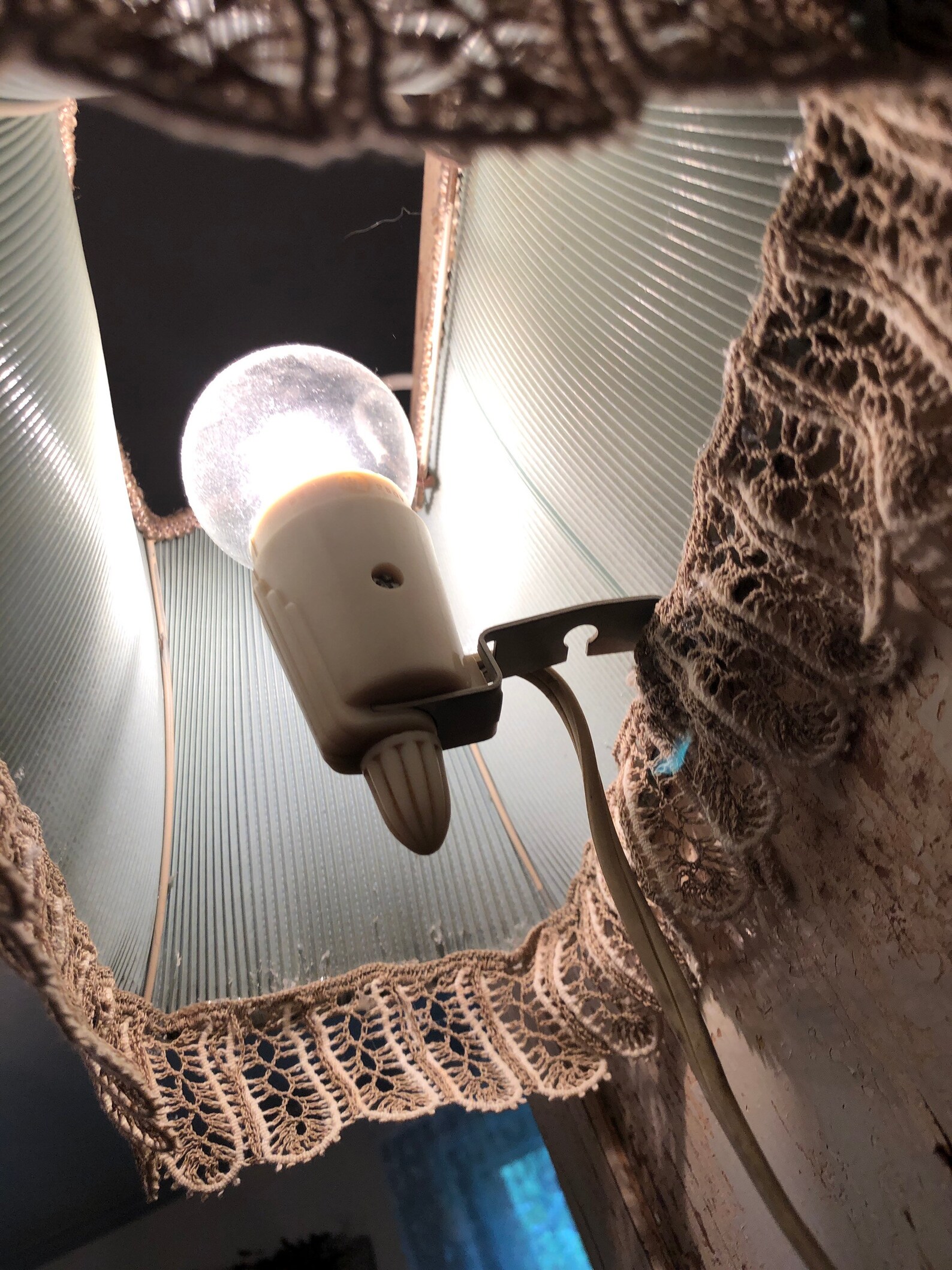 Bed reading Lamp Vintage bed lamp Clip on headboard lamp Etsy