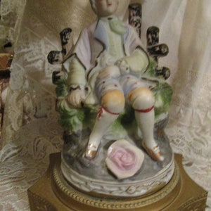Reduced....Victorian Man Lamp , Victorian Figure Lamp, Vintage Lamp