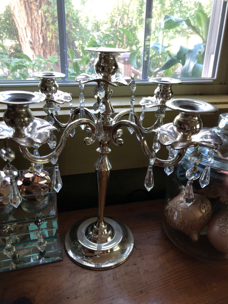 Candelabras With Bonus Tea Light Holder Elegant Candelabras Etsy