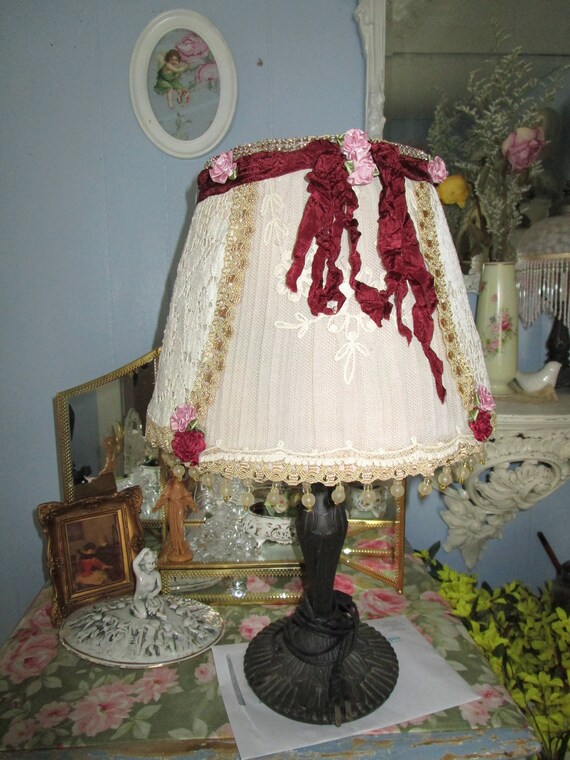 Beautiful Victorian Lamp Handmade Lampshade Image 0