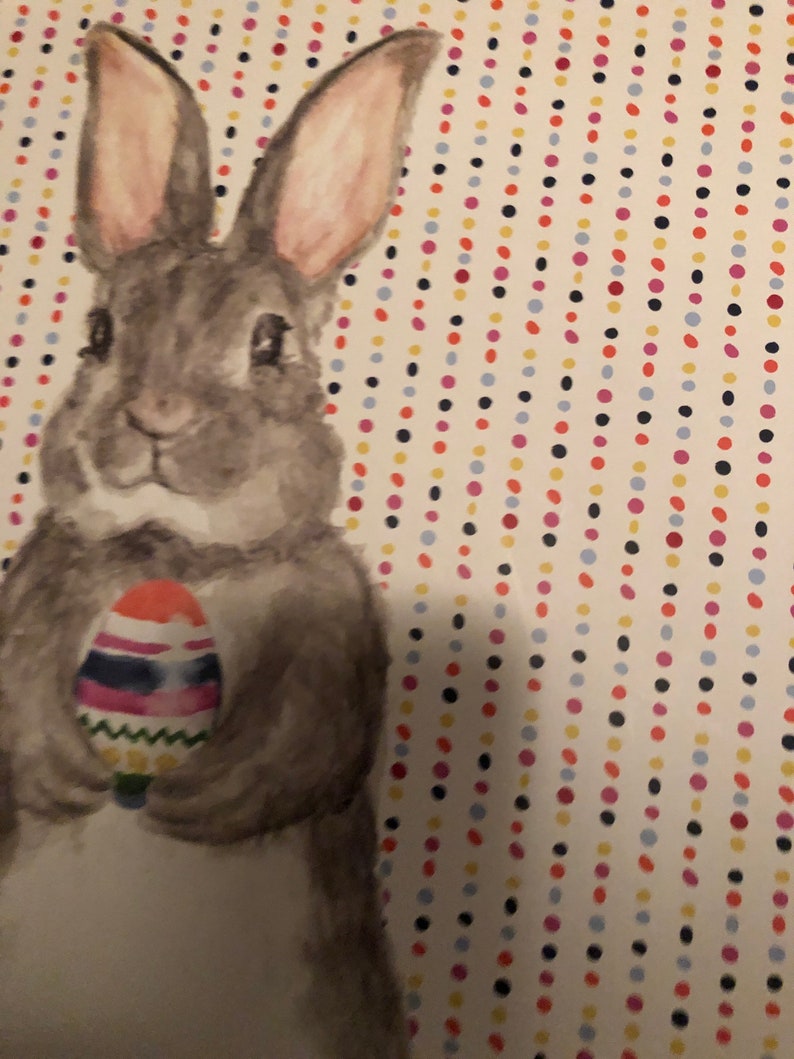 Bunny Placemats Cork Backed Placemats. Easter Decor Set of 4 Etsy