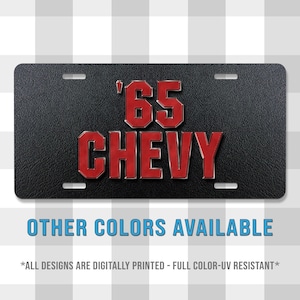 Taillights Printed Aluminum License Plate | Custom Plate | Car Tag | Gift | Business | Personal | Front Plate | Front Tag | Hotrod | Classic