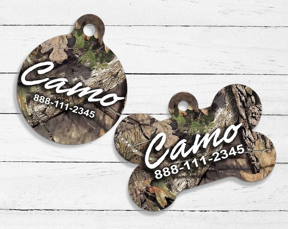 Camo dog tags for pets sales