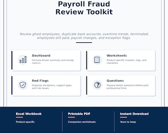 Kit de herramientas para la revisión del fraude en la nómina