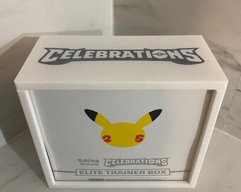 10 Pokemon ETB Display Case Protector Holder Storage Box Choose Any Design