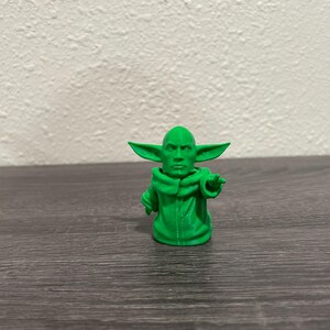Baby Yoda Figure Funny Collectible 3D Printed Desk Decor image 1