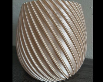 Jarrón moderno en espiral, minimalista, acanalado, para decoración del hogar, jarrón de flores contemporáneo