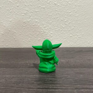 Baby Yoda Figure Funny Collectible 3D Printed Desk Decor image 2