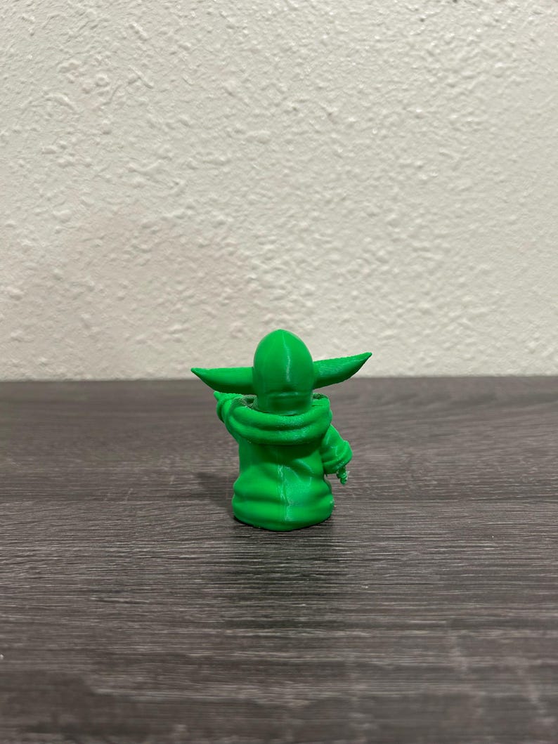 Baby Yoda Figure Funny Collectible 3D Printed Desk Decor image 2