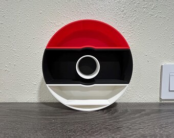 Estante de pared con soporte para exhibir Pokeball de Pokémon, decoración para sala de juegos de anime, impresión 3D