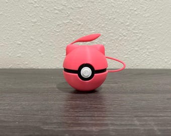 Figura coleccionable de exhibición inspirada en la Pokébola de Mew, Pokémon, impresa en 3D