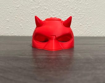 Máscara de gato diablo rojo para cosplay, disfraz de mascota, accesorio de anime impreso en 3D