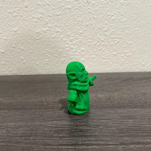 Baby Yoda Figure Funny Collectible 3D Printed Desk Decor image 3