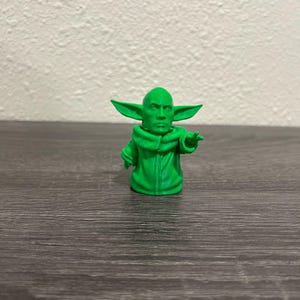 Baby Yoda Figure Funny Collectible 3D Printed Desk Decor image 5