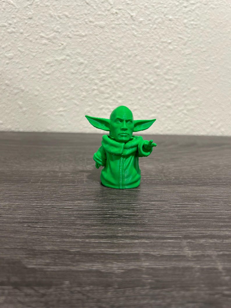 Baby Yoda Figure Funny Collectible 3D Printed Desk Decor image 5