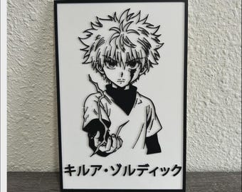 Decoración de pared de anime de Killua Zoldyck, Hunter x Hunter, manga