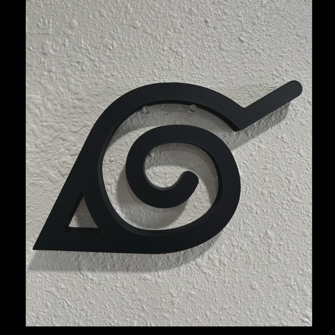 Hidden Leaf Village Symbol Wall Art Naruto Inspired Anime Room Decor - Etsy
