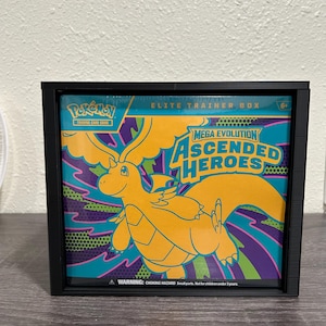 Ascending Heroes ETB Display Case | 3D Printed Elite Trainer Box Protector | Stackable Card Storage | Collector Display Case PLA +