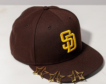 Gold Star Hat Brim Charm, Slide-On Clip for Fitted Caps, New Era Style Accessory