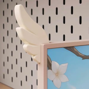 Angel Wing Monitor Decor Pair Cute Desk Setup Aesthetic PC Accessories Kawaii Gaming Setup