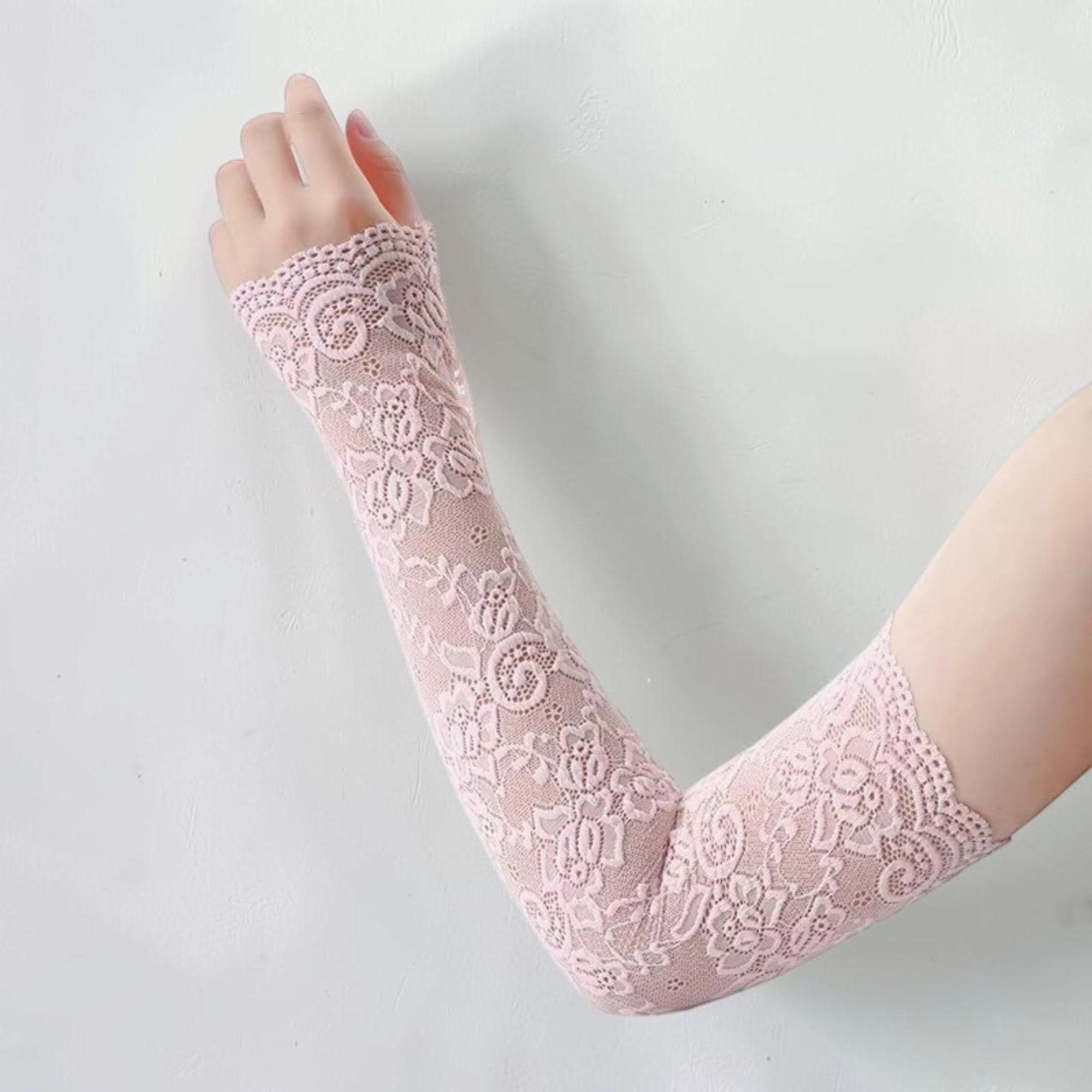 Gothic Lace Arm Sleeves | Y2K Fingerless Gloves | Fairycore Arm
