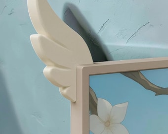 Engelsflügel Monitor Dekor Paar: Kawaii Schreibtisch Einrichtung
