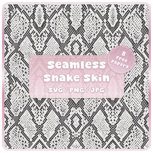 Seamless Snake Skin SVG PNG JPG, Animal Print Pattern, Reptile Scales Background, Sublimation Design