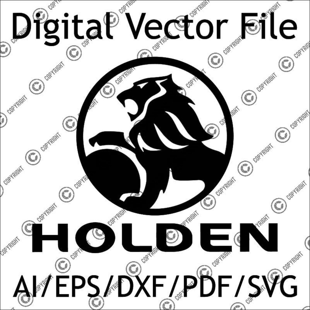 Holden Raster Graphics Car Vector File, Holden Logo, Laser Cut, SVG, DXF, (digital Download ...