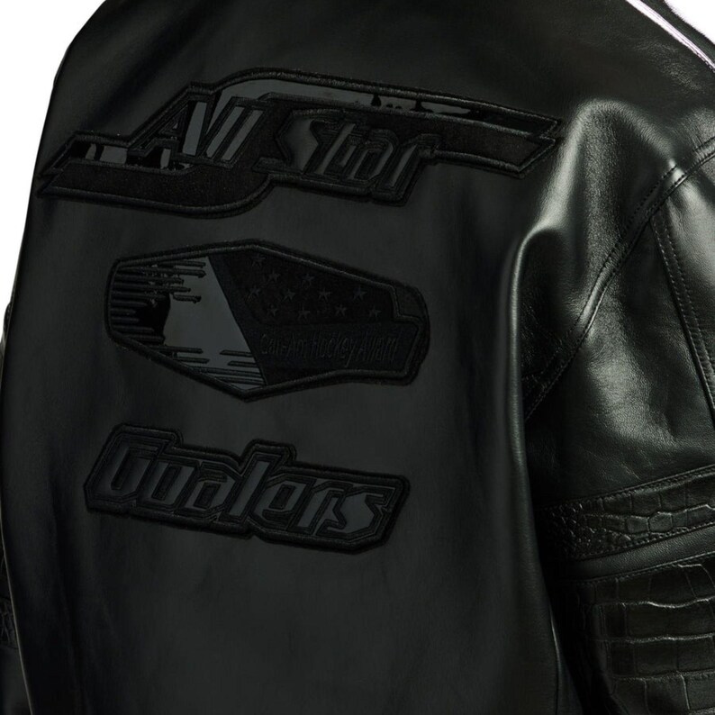 Vintage urban bomber coat with luxury leather finish and signature pilot fashion details