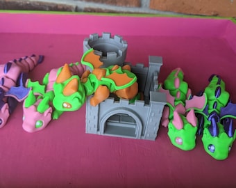 3D Print Baby Dragon and Castle