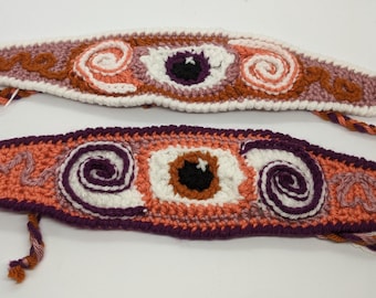 Handmade Crochet Eyeball Headbands