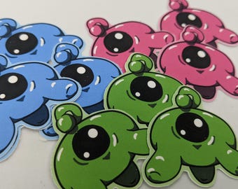 1.5 inch Tiny Alien Stickers