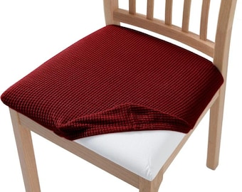 Funda elástica para asiento de silla, extraíble y lavable, protectora para cojín de silla de comedor, funda para muebles de comedor y decoración.