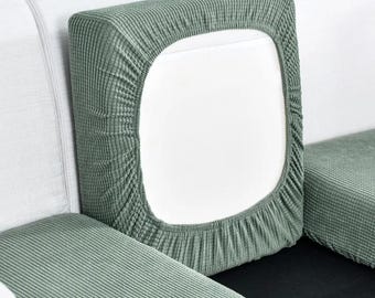 1pcs Solid Color Thicken Elastic Sofa Cover Living Room Slipcover Couch Cover Seat Cushion Washable Removable