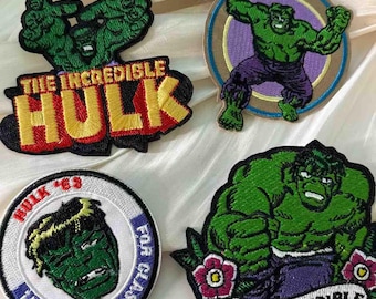 The Incredible Hulk Embroidered Patches | Made with Japanese Professional Machines, Premium Craftsmanship, Iron On/Sew On