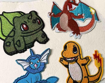 Pokemon Character Embroidered Patches | Japanese Precision Craft Iron On/Sew On Applique