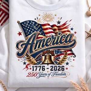 America 250 Years of Freedom PNG,