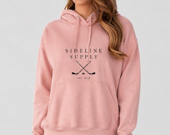 Sudadera con capucha Sideline Supply para mamás de hockey: ropa deportiva informal, tallas XS-2XL