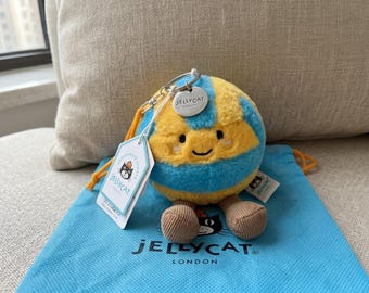 Brelok do kluczy Jellycat Amuseable Volleyball – uroczy brelok do torby sportowej | Oryginalny i zupełnie nowy